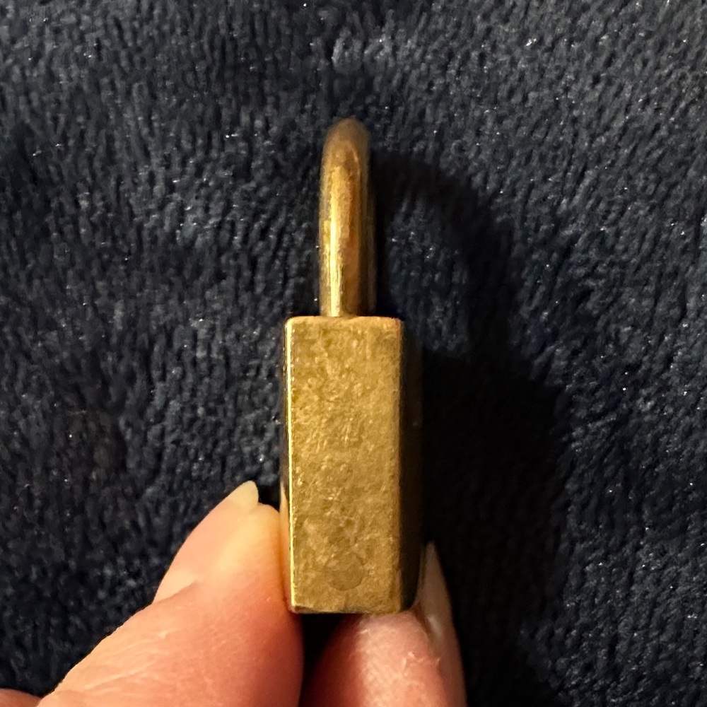 Louis Vuitton Brass-Toned Padlock #210 No Key - Picture 5 of 6